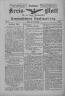 Amtliches Kreis-Blatt f&uuml;r den Kreis Neutomischel: zugleich Neutomischeler Hopfenzeitung 1900.01.19 Nr6