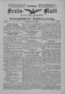 Amtliches Kreis-Blatt f&uuml;r den Kreis Neutomischel: zugleich Neutomischeler Hopfenzeitung 1900.01.26 Nr8