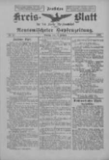Amtliches Kreis-Blatt f&uuml;r den Kreis Neutomischel: zugleich Neutomischeler Hopfenzeitung 1900.02.13 Nr13
