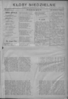 Kłosy Niedzielne: dodatek literacki i powieściowy do Nr1 "Orędownika" 1910.01.01