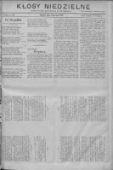 Kłosy Niedzielne: dodatek literacki i powieściowy do Nr126 "Orędownika" 1910.07.17