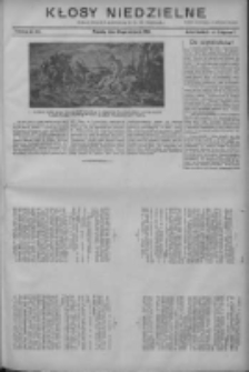 Kłosy Niedzielne: dodatek literacki i powieściowy do Nr197 "Orędownika" 1910.08.28