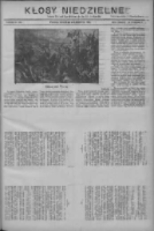 Kłosy Niedzielne: dodatek literacki i powieściowy do Nr238 "Orędownika" 1910.10.16