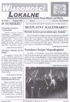 Wiadomości Lokalne 2009 R.9 Nr12(129)