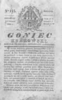 Goniec Krakowski: dziennik polityczny, historyczny i literacki. 1830.09.04 nr115