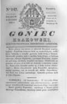 Goniec Krakowski: dziennik polityczny, historyczny i literacki. 1830.10.30 nr147