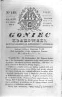 Goniec Krakowski: dziennik polityczny, historyczny i literacki. 1830.11.03 nr149