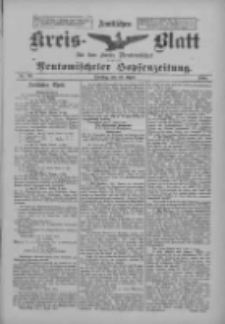 Amtliches Kreis-Blatt für den Kreis Neutomischel: zugleich Neutomischeler Hopfenzeitung 1900.04.10 Nr29