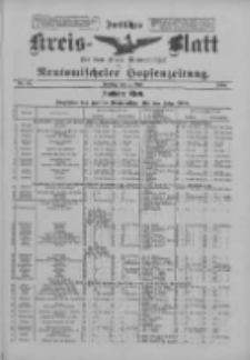 Amtliches Kreis-Blatt f&uuml;r den Kreis Neutomischel: zugleich Neutomischeler Hopfenzeitung 1900.05.04 Nr35