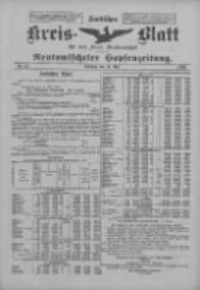 Amtliches Kreis-Blatt f&uuml;r den Kreis Neutomischel: zugleich Neutomischeler Hopfenzeitung 1900.05.15 Nr38