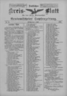 Amtliches Kreis-Blatt f&uuml;r den Kreis Neutomischel: zugleich Neutomischeler Hopfenzeitung 1900.06.08 Nr44