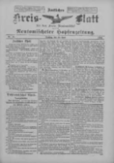 Amtliches Kreis-Blatt f&uuml;r den Kreis Neutomischel: zugleich Neutomischeler Hopfenzeitung 1900.06.12 Nr45