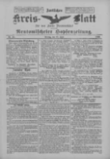 Amtliches Kreis-Blatt f&uuml;r den Kreis Neutomischel: zugleich Neutomischeler Hopfenzeitung 1900.06.15 Nr46