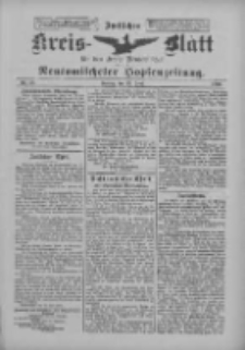 Amtliches Kreis-Blatt f&uuml;r den Kreis Neutomischel: zugleich Neutomischeler Hopfenzeitung 1900.06.22 Nr48