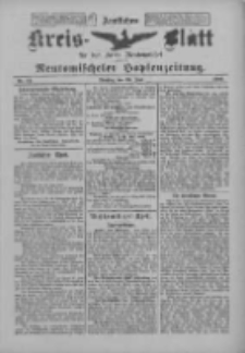 Amtliches Kreis-Blatt f&uuml;r den Kreis Neutomischel: zugleich Neutomischeler Hopfenzeitung 1900.06.26 Nr49