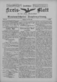 Amtliches Kreis-Blatt f&uuml;r den Kreis Neutomischel: zugleich Neutomischeler Hopfenzeitung 1900.07.20 Nr56