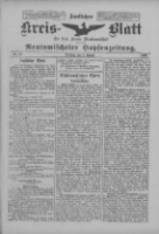 Amtliches Kreis-Blatt f&uuml;r den Kreis Neutomischel: zugleich Neutomischeler Hopfenzeitung 1900.08.07 Nr61