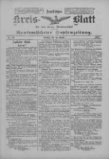 Amtliches Kreis-Blatt für den Kreis Neutomischel: zugleich Neutomischeler Hopfenzeitung 1900.08.14 Nr63
