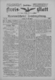 Amtliches Kreis-Blatt für den Kreis Neutomischel: zugleich Neutomischeler Hopfenzeitung 1900.08.21 Nr65