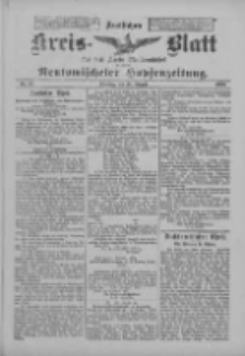 Amtliches Kreis-Blatt f&uuml;r den Kreis Neutomischel: zugleich Neutomischeler Hopfenzeitung 1900.08.28 Nr67