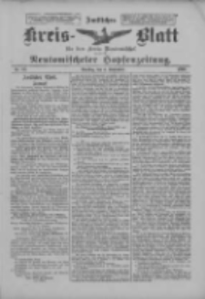 Amtliches Kreis-Blatt f&uuml;r den Kreis Neutomischel: zugleich Neutomischeler Hopfenzeitung 1900.09.04 Nr69