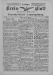 Amtliches Kreis-Blatt f&uuml;r den Kreis Neutomischel: zugleich Neutomischeler Hopfenzeitung 1900.09.14 Nr72