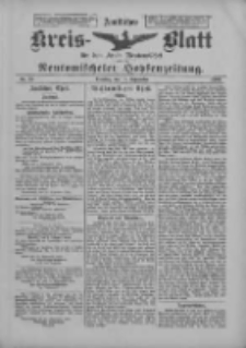 Amtliches Kreis-Blatt f&uuml;r den Kreis Neutomischel: zugleich Neutomischeler Hopfenzeitung 1900.09.18 Nr73