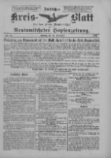Amtliches Kreis-Blatt f&uuml;r den Kreis Neutomischel: zugleich Neutomischeler Hopfenzeitung 1900.09.25 Nr75