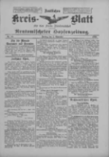 Amtliches Kreis-Blatt f&uuml;r den Kreis Neutomischel: zugleich Neutomischeler Hopfenzeitung 1900.11.02 Nr86