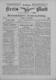 Amtliches Kreis-Blatt f&uuml;r den Kreis Neutomischel: zugleich Neutomischeler Hopfenzeitung 1900.11.06 Nr87