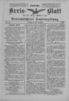 Amtliches Kreis-Blatt für den Kreis Neutomischel: zugleich Neutomischeler Hopfenzeitung 1900.11.20 Nr91