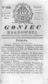 Goniec Krakowski: dziennik polityczny, historyczny i literacki. 1830.11.27 nr163