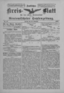 Amtliches Kreis-Blatt f&uuml;r den Kreis Neutomischel: zugleich Neutomischeler Hopfenzeitung 1900.11.23 Nr92