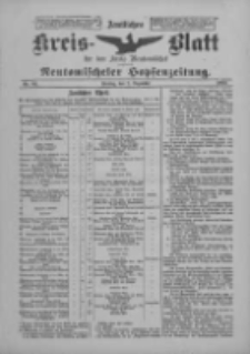 Amtliches Kreis-Blatt für den Kreis Neutomischel: zugleich Neutomischeler Hopfenzeitung 1900.12.07 Nr96