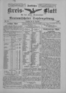 Amtliches Kreis-Blatt für den Kreis Neutomischel: zugleich Neutomischeler Hopfenzeitung 1900.12.18 Nr99