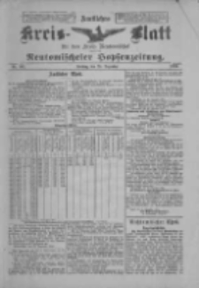 Amtliches Kreis-Blatt für den Kreis Neutomischel: zugleich Neutomischeler Hopfenzeitung 1900.12.28 Nr101