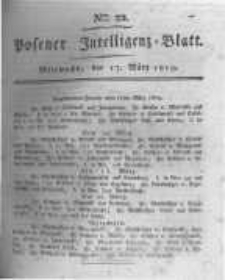 Posener Intelligenz Blatt. 1819.03.17 Nr22