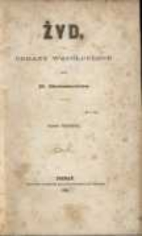 Żyd: obrazy wsp&oacute;łczesne przez B. Bolesławitę. T. 3
