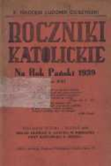 Roczniki Katolickie na Rok Pański 1939 T.16