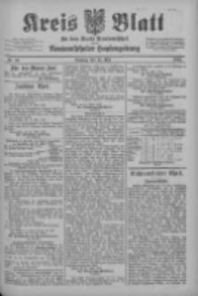 Kreis Blatt f&uuml;r den Kreis Neutomischeler zugleich Hopfenzeitung 1902.05.27 Nr40