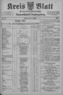 Kreis Blatt f&uuml;r den Kreis Neutomischeler zugleich Hopfenzeitung 1902.08.05 Nr60