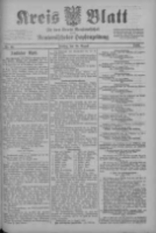 Kreis Blatt für den Kreis Neutomischeler zugleich Hopfenzeitung 1902.08.15 Nr63