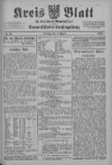 Kreis Blatt f&uuml;r den Kreis Neutomischeler zugleich Hopfenzeitung 1902.08.19 Nr64