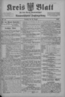 Kreis Blatt f&uuml;r den Kreis Neutomischeler zugleich Hopfenzeitung 1902.08.26 Nr66