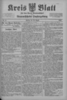 Kreis Blatt f&uuml;r den Kreis Neutomischeler zugleich Hopfenzeitung 1902.08.29 Nr67
