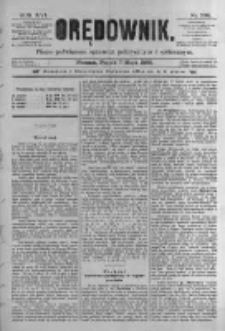Orędownik: pismo poświęcone sprawom politycznym i spółecznym. 1886.05.07 R.16 nr104