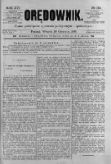 Orędownik: pismo poświęcone sprawom politycznym i sp&oacute;łecznym. 1886.06.29 R.16 nr145