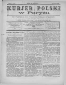 Kurjer Polski w Paryżu: dwutygodnik polityczny-literacki-społeczny: organ patrjotyczny polski. 1886.08.15 R.6 nr64