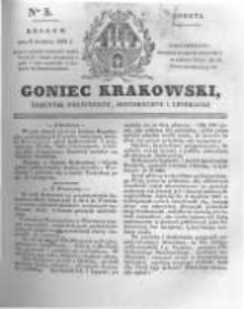Goniec Krakowski: dziennik polityczny, historyczny i literacki. 1831.01.08 nr5