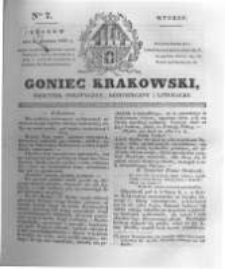 Goniec Krakowski: dziennik polityczny, historyczny i literacki. 1831.01.11 nr7